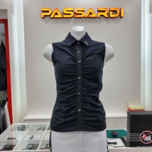 파사디 여성 앞판 셔링포인트 민소매티셔츠BK_P24MTL178X_CJ