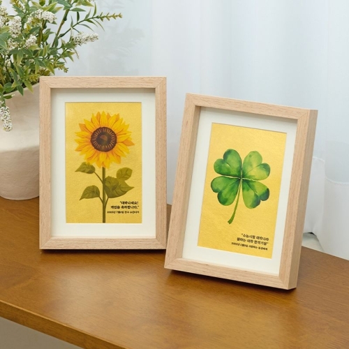 뽀르띠  순금 행운 그림 액자 집들이 개업 액막이 선물 FXLA001 1.금붕어_가로형 추가 안함