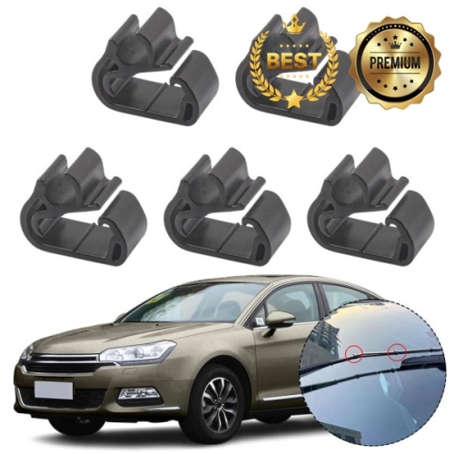 푸조  3008 P84 시트로엥 C5 에어크로스 차량용 5개입 자동차 와이퍼 암 스프레이 파이프 버클 1617040080