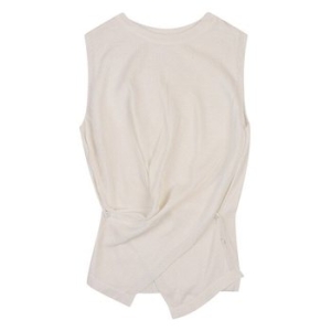 반에이크 크로스 언발버튼 니트 나시_VB38TOQ301Z