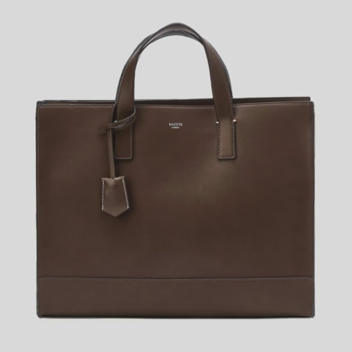 헤지스 로고배색 가죽 서류가방_HJBA5E851W3