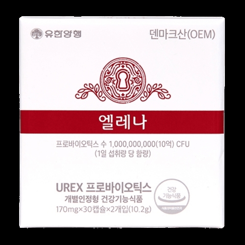 유한양행 엘레나 UREX 프로바이오틱스 유산균 170mg 75캡슐 [1개] - 에누리 가격비교