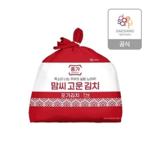 대상 종가 맘씨고운 포기김치 5kg