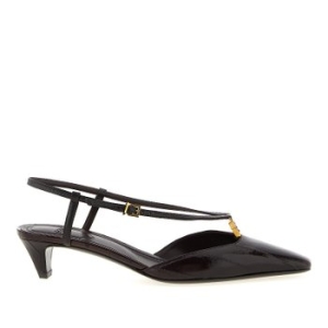 펜디 FFOLD 스퀘어 토 슬링백 펌프스 8J8580AOSH F0BBK