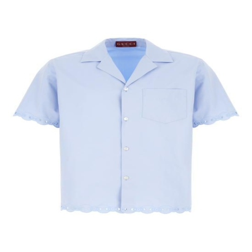 구찌 긴팔 셔츠 833313Z7AUX 4850 Azzurro