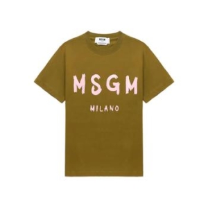 MSGM WOMEN 티셔츠 3941MDM51025779838GREEN 6471780
