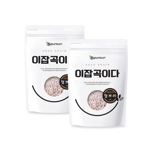 이잡곡이다  25년 햇 국산 청보리 1kg 2봉