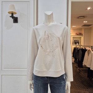 앤클라인 스팽글자수티셔츠 AX6H1TS7000-92_BP