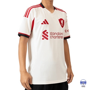 아디다스 리버풀 25/26 어웨이 유니폼 선수 마킹 리그 챔스 패치 져지 JV6487