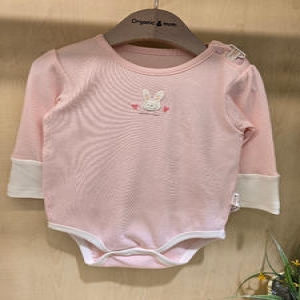 오가닉맘 러브블럭면모달긴소바디수트MKFPQS02PI075