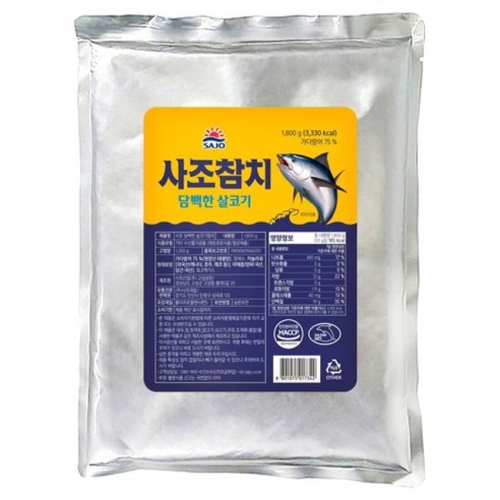 사조대림  담백한 살코기 참치 파우치 1.8kg