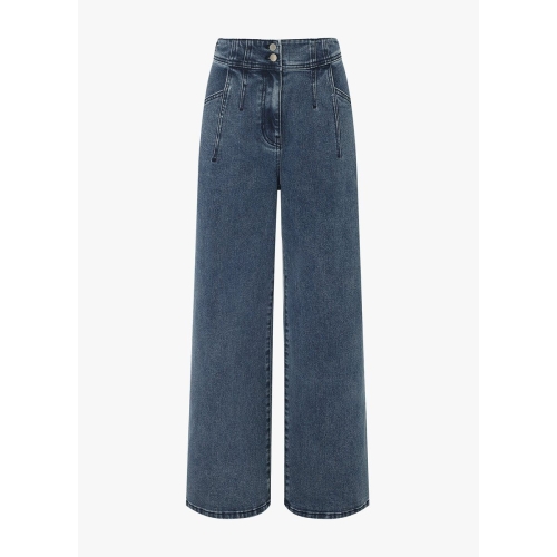 잇미샤 하이웨이스트 와이드 데님 팬츠 ITP8YDP950 아울렛 66 블루