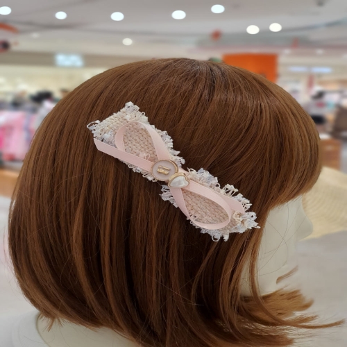 베네통키즈 트위드빅리본헤어핀 QCET12541 핑크/ONE SIZE