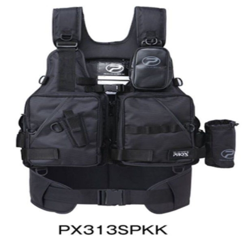 프록스  낚시조끼 플로팅 게임 베스트 PX313SPKK 블랙 x 블랙 성인용 프리