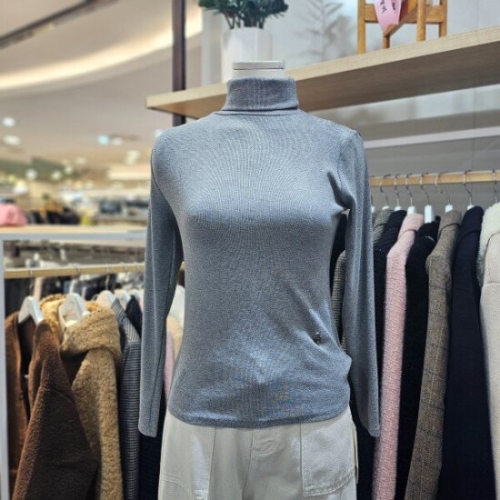 르샵  전략 목폴라 골지 슬림핏긴팔 티셔츠 L3FJTS030 _BP