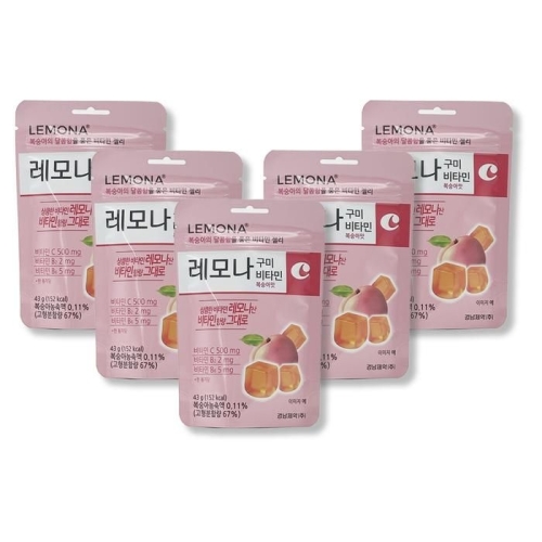 레모나 구미 비타민 복숭아맛 1팩