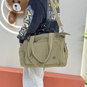 나일론 출근 가방 데일리 텀블러 숄더 크로스 백 카키 WFJ8VCB