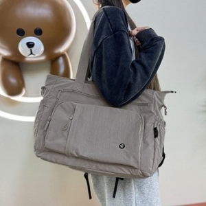 나일론 출근 가방 데일리 텀블러 숄더 크로스 백 gray WFJ8VC9