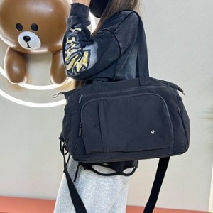 나일론 출근 가방 데일리 텀블러 숄더 크로스 백 블랙 WFJ8VC8