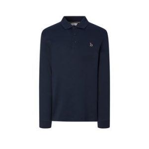 헤지스 SOFT COTTON 네이비 인터록 긴팔 폴_HZTS5F302N2