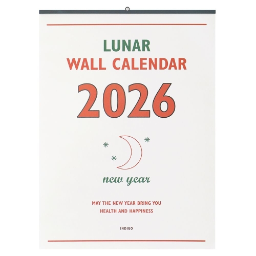 인디고  2026 루나 레트로 A2 벽걸이 음력 달력