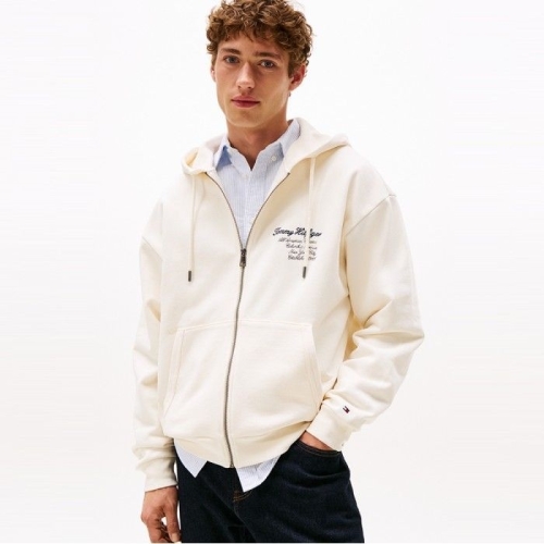 타미힐피거 남성 프렙 후드 집업_T12F6TPO430MT1Z00