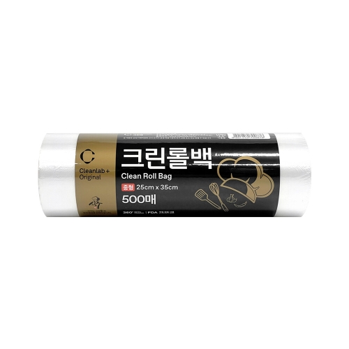 크린랲  식구 크린롤백 25x35cm (중) 500매