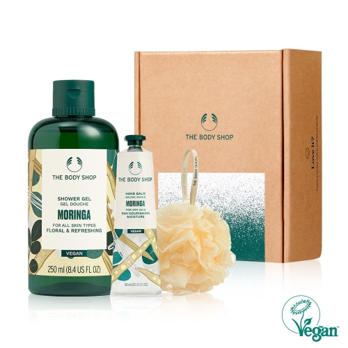 더바디샵 모링가 샤워 젤&핸드 밤 선물세트