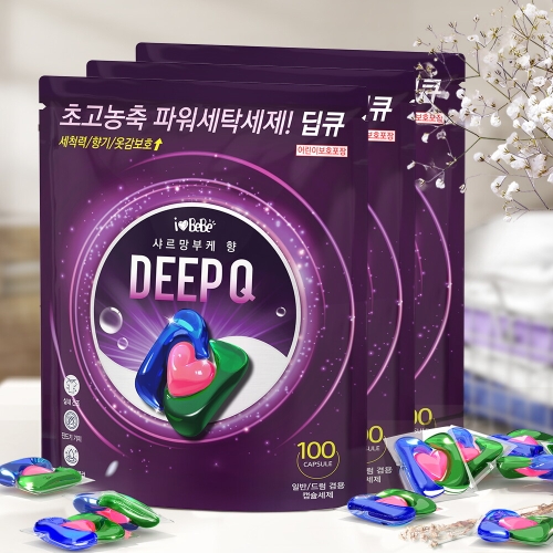 아이러브베베 딥큐 캡슐세제 샤르망부케 100개입
