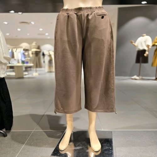 보니스팍스 허리 밴딩 9부 와이드 팬츠 B1G32JSL030