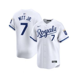 나이키  맨즈 바비 Witt Jr. 화이트 켄자스 시티 로열스 홈 리미티드 플레이어 저지 10825505
