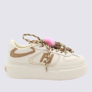 펜디 크림 플랫폼 솔 로우탑 스니커즈 8E8721 AY9NF1TO4