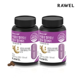 로엘 식물성 멜라토닌 5mg 함유 멜라베라 60정