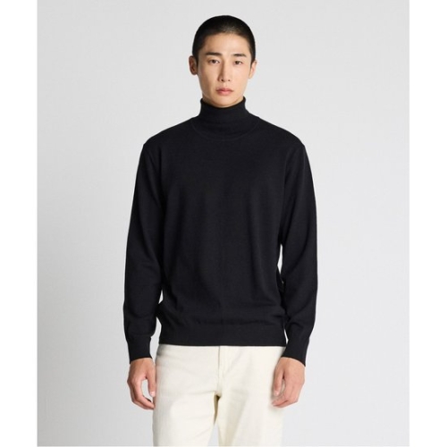 DIEMS 소프트 터치_솔리드 터틀넥_블랙 클래식핏 -DKTVD05CSB