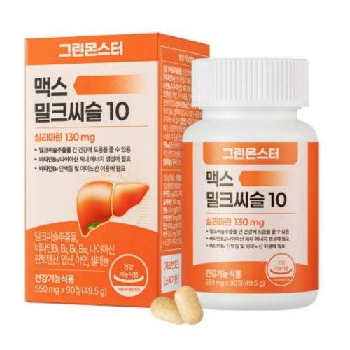 그린몬스터 맥스 밀크씨슬 10 90정