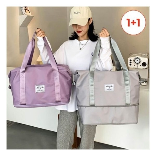 할인바이할인 2단 확장 대용량 캐리어백 여행가방 폴딩 보스턴백 1+1