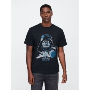 GAP 스타워즈 에브리데이 소프트 릴렉스드 그래픽 티셔츠 블랙 문리스 night2 10852153