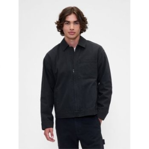 GAP 릴렉스드 캔버스 워크웨어 자켓 블랙 문리스 나이트 10852157