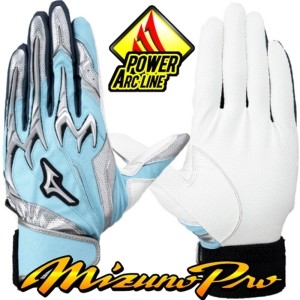 미즈노  파워아크 배팅장갑 1EJEA55321 스카이블루실버