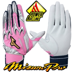 미즈노  프로 파워아크 배팅장갑 1EJEA55064 핑크실버