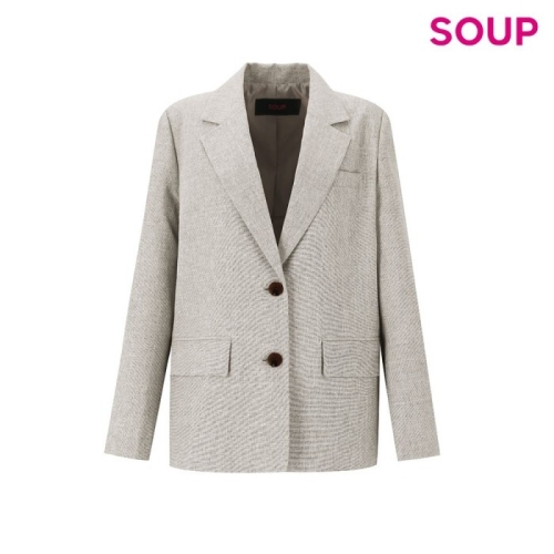 스위트숲 SOUP SOUP 사선 트임 투버튼 자켓 OZ4JKQ6