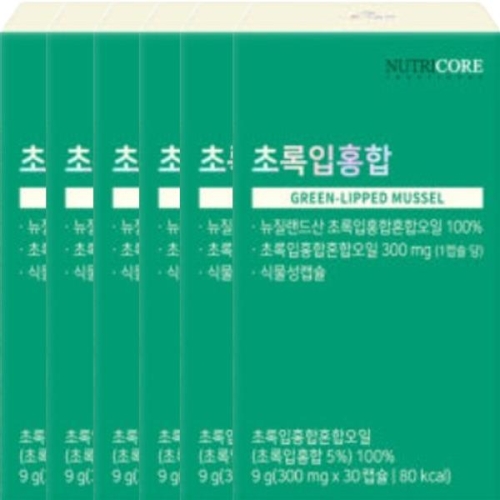 뉴트리코어 초록입홍합 300mg 30캡슐