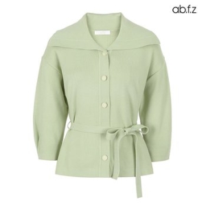 Ab.f.z 세일러 카라 벨티드 가디건 AFX3QY31A