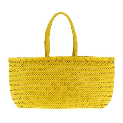 드래곤디퓨전 밤부 트리플 점 라지 숄더 백 8810DGW5MAT YELLOW