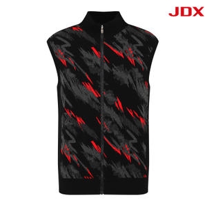 JDX골프 JDX 남성 앞판 풀집업 하이넥 베스트 X1SVU3361BK