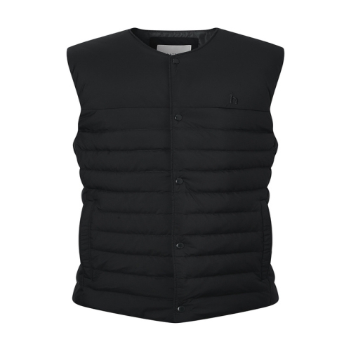 헤지스 남성 블랙 다운 패딩베스트_WHJU4D406BK