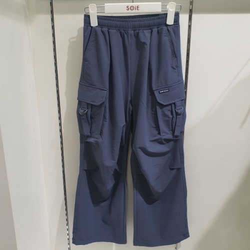 소이 스트릿 파라슈트 나일론 스판바지 25S0255_BL_KG