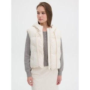 올리브데올리브 후드 스트링 덕 다운 베스트 OP4WV965