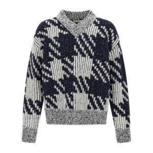 드리스반노튼 DRIES VAN NOTEN 마카오 자카드 브이넥 스웨터 252021238