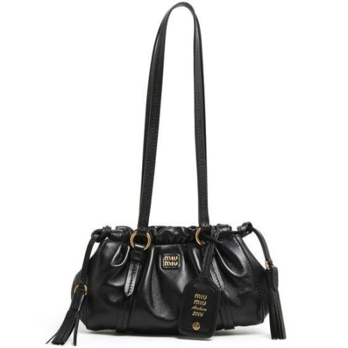미우미우 가죽 숄더 백 미니 MIU4QM7SBCK